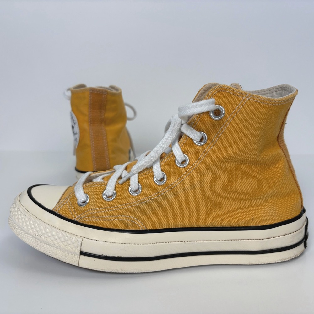 Converse Chuck 70 Hi Sunflower Yellow Hi Top Shoes Womens 7.5 Mens 5.5 162054C - Picture 5 of 12